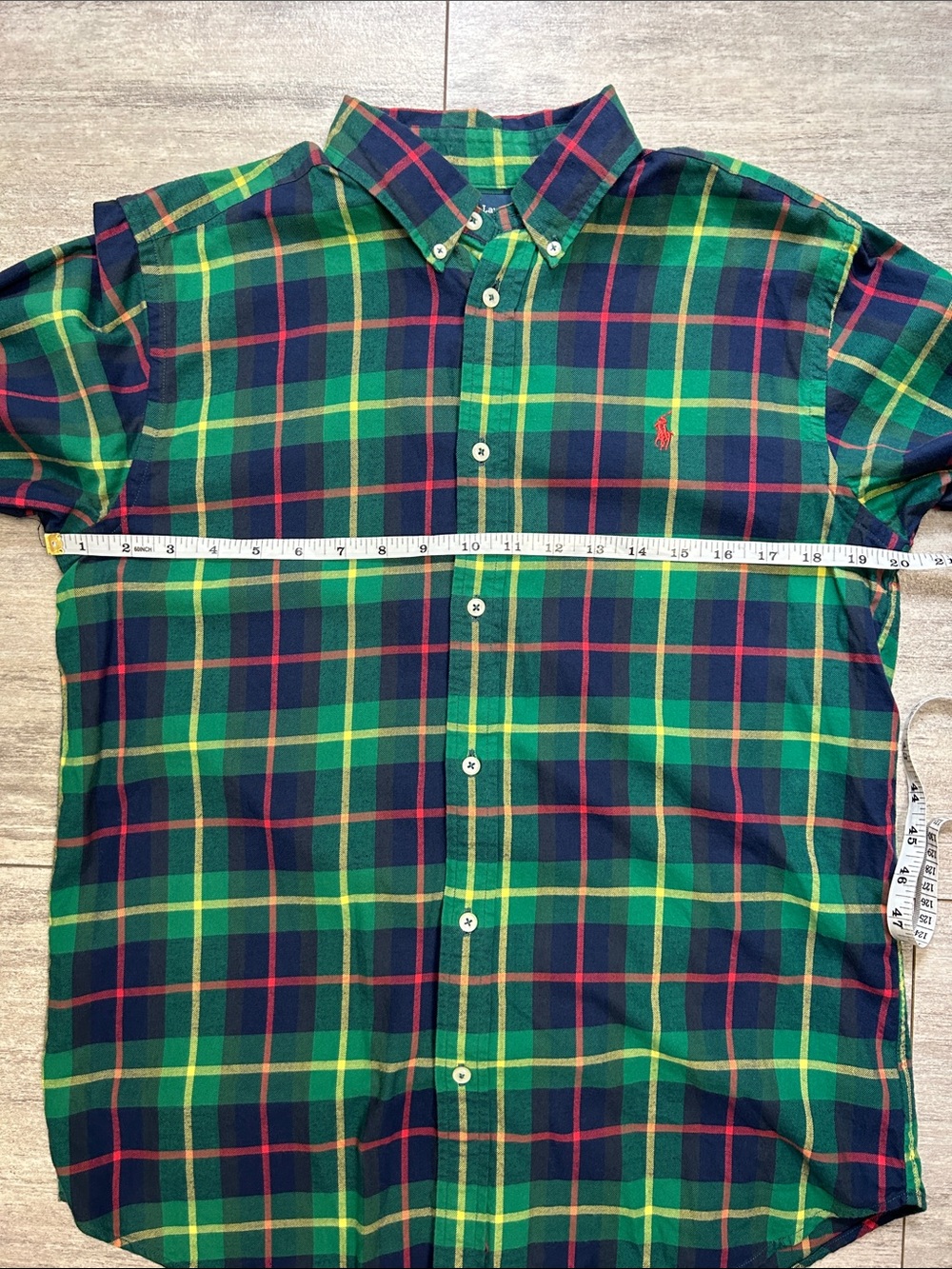 Ralph Lauren Plaid Flannel Boys XL Button Down Shirt Preppy - Picture 7 of 9